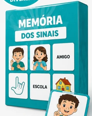 Jogo da Memória dos Sinais — caixa e cartas